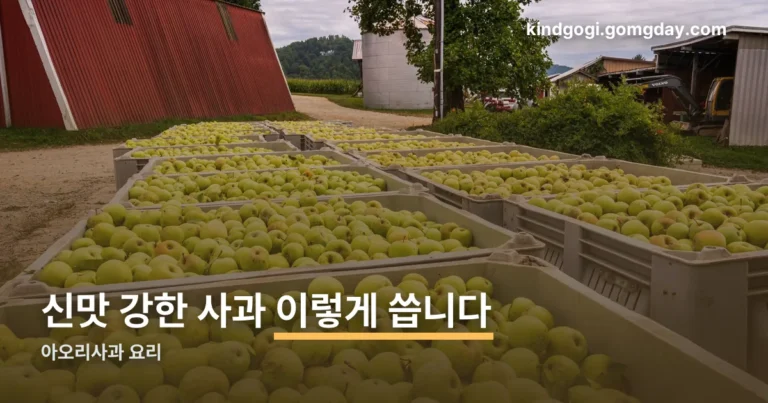 아오리사과 요리 정리 썸네일