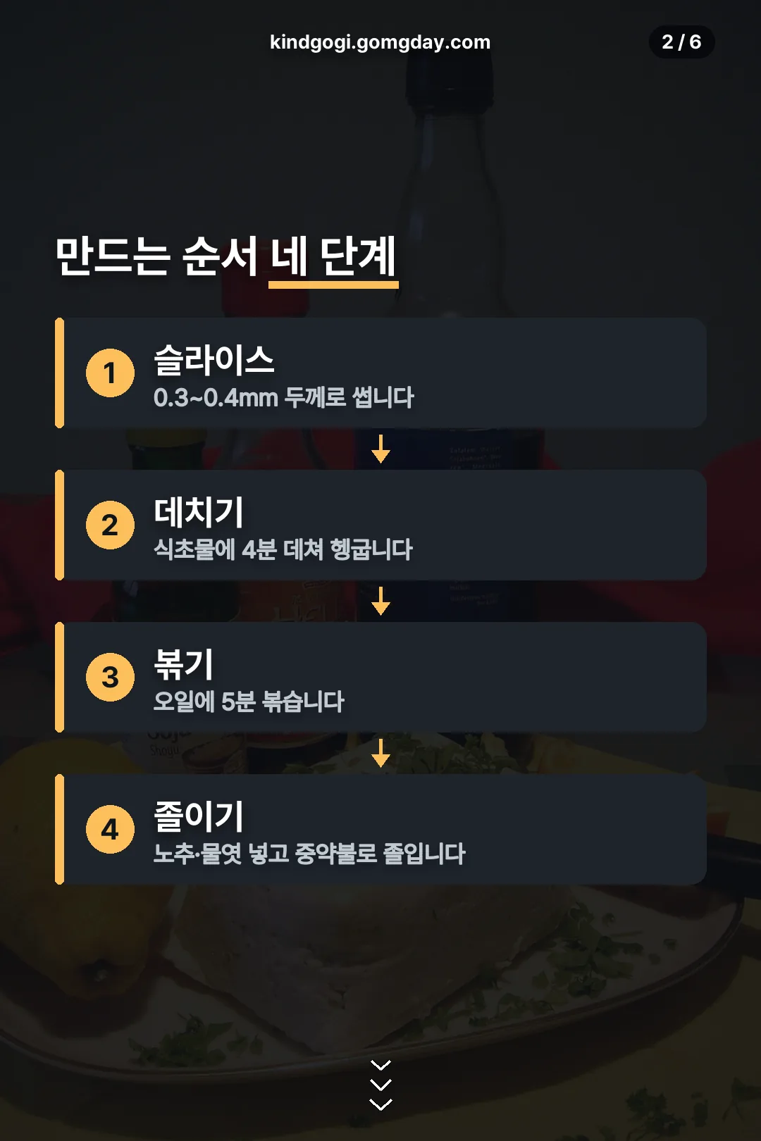만드는 순서 네 단계