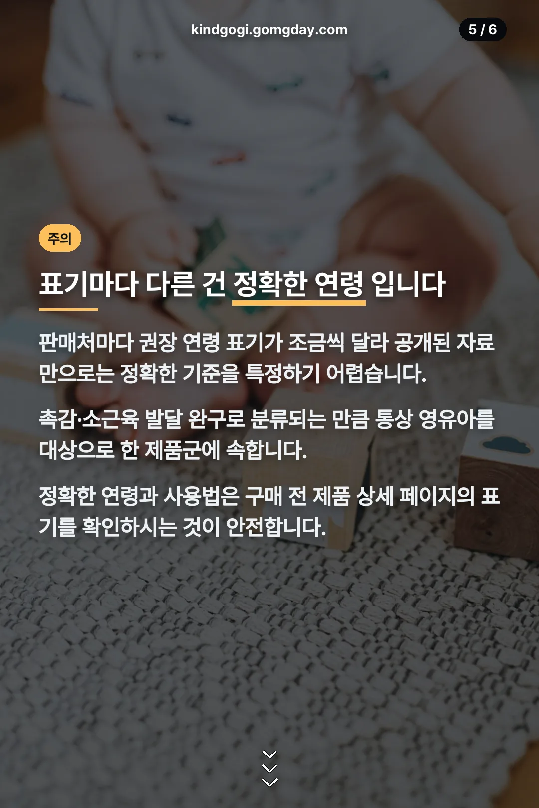 권장 연령 주의사항